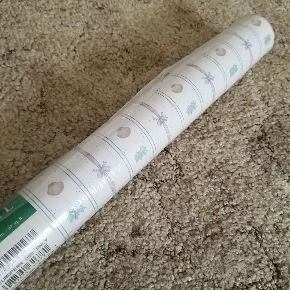 Two Maxwell Wallcovering Pattern No. 7062677 Ocean and 7049401 Run1 Flower